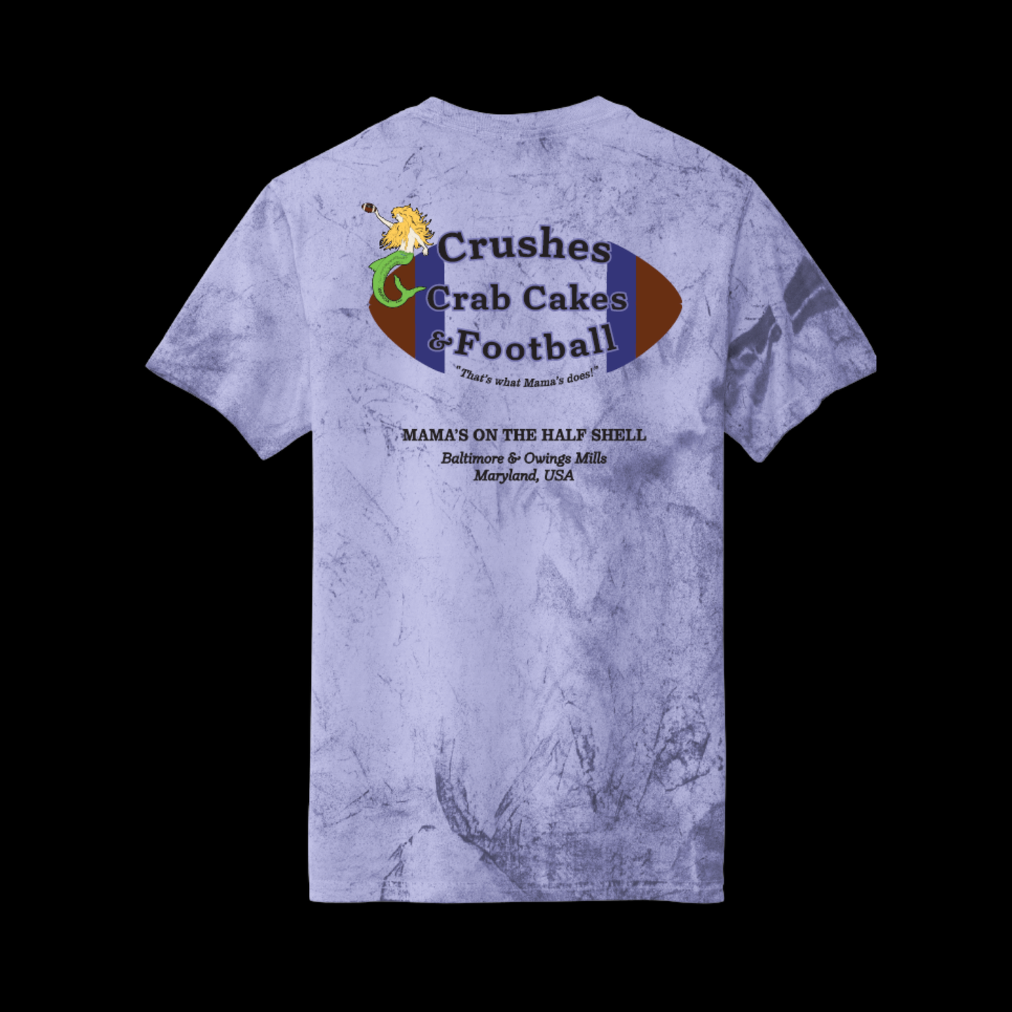 Tie-Dye Crushes, Crab Cakes & Football T-Shirt