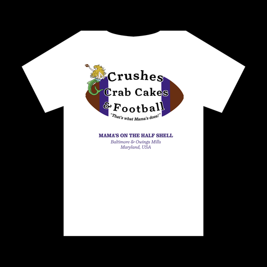 White Crushes, Crab Cakes & Football T-Shirt